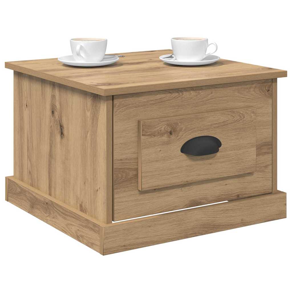 Kaffebord med skuff Artisan Eik 50 x 50 x 35 cm Konstruert tre