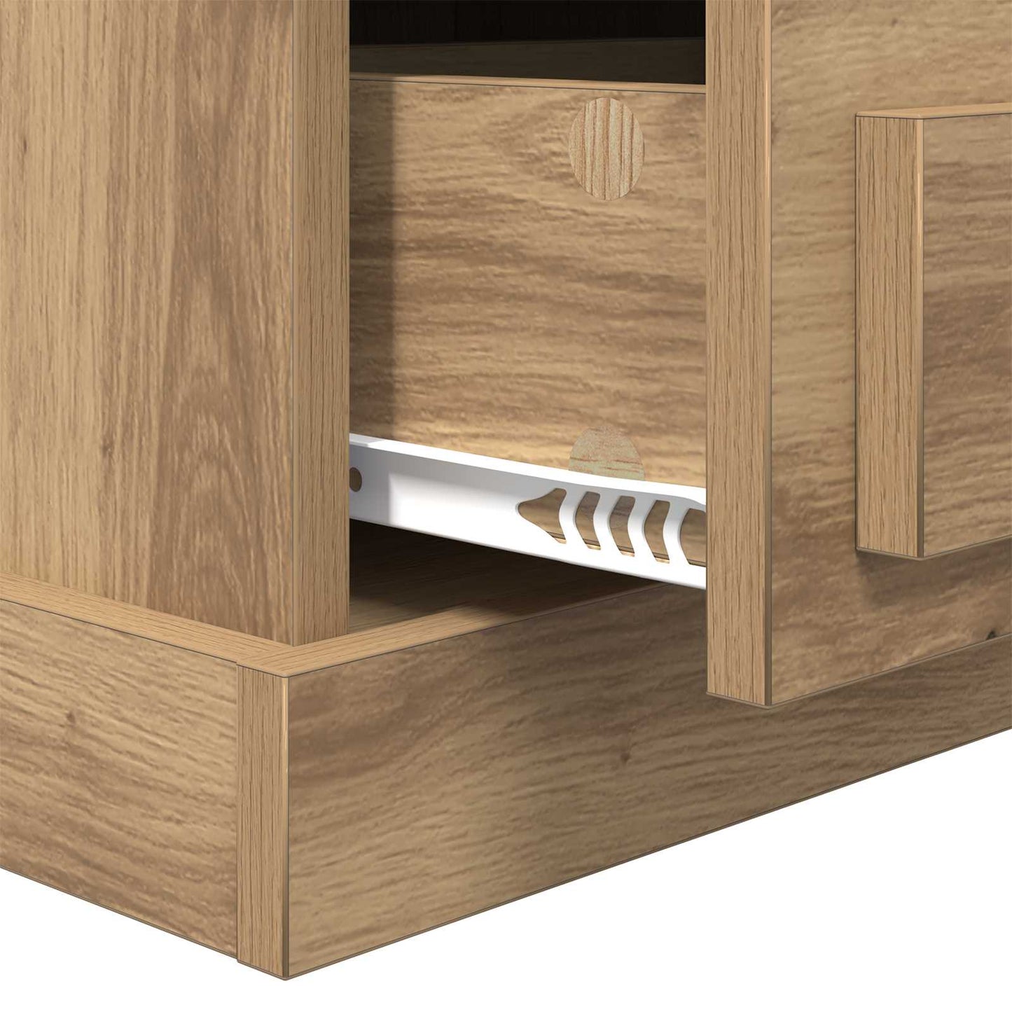 Nattbordskap 2 stk. Artisan Eik 36 x 43 x 60 cm Konstruert tre