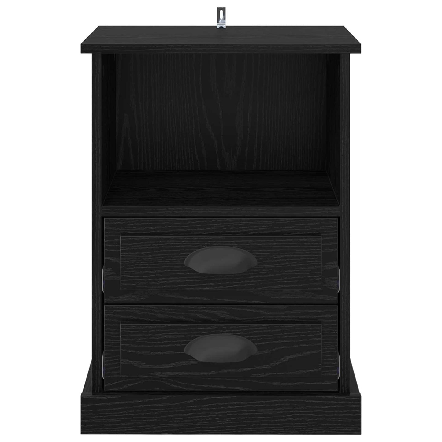 Nattbordskap 2 pcs Svart Eik 36 x 43 x 60 cm Konstruert tre