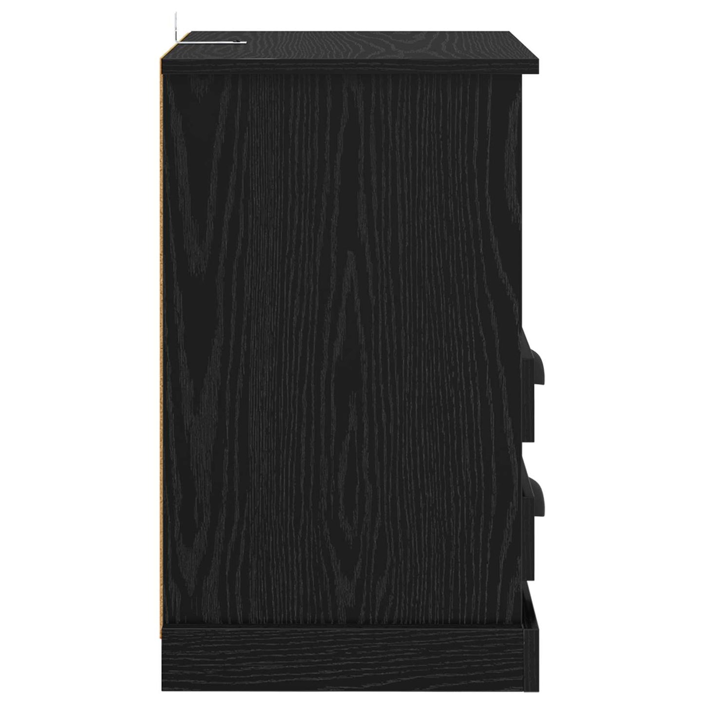 Nattbordskap 2 pcs Svart Eik 36 x 43 x 60 cm Konstruert tre