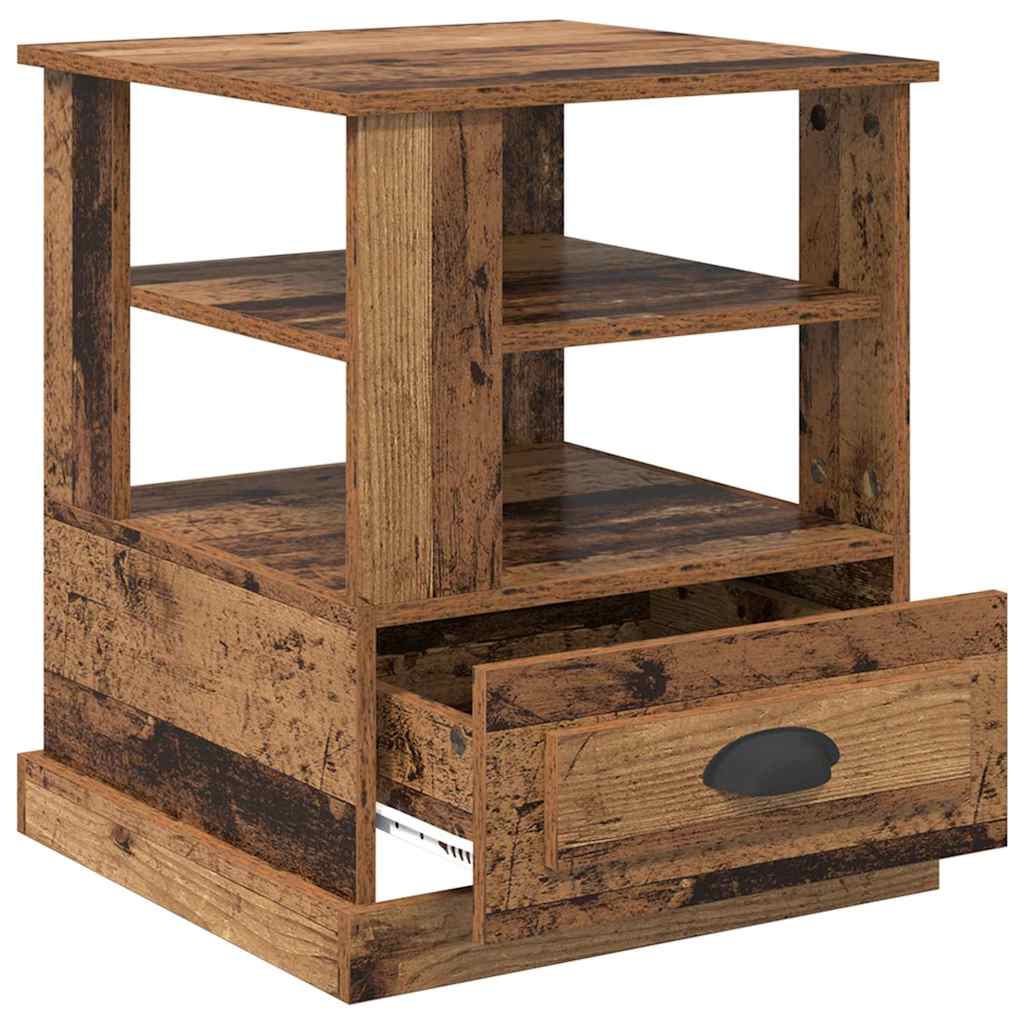 Nattbordskap Gammelt tre 50 x 50 x 60 cm Konstruert tre