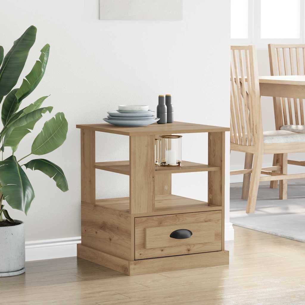 Nattbordskap Artisan Eik 50 x 50 x 60 cm Konstruert tre
