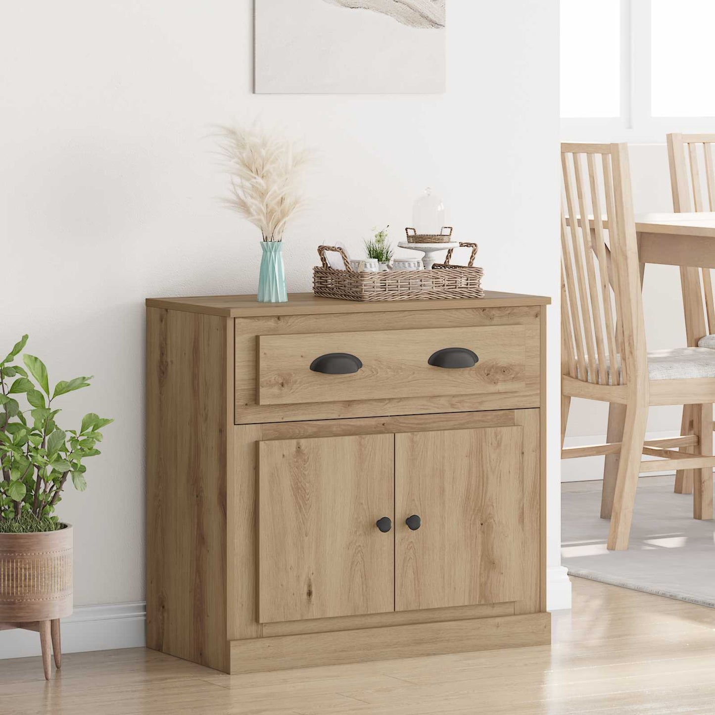 Høyskap Artisan Eik 70 x 35,5 x 67,5 cm Konstruert tre
