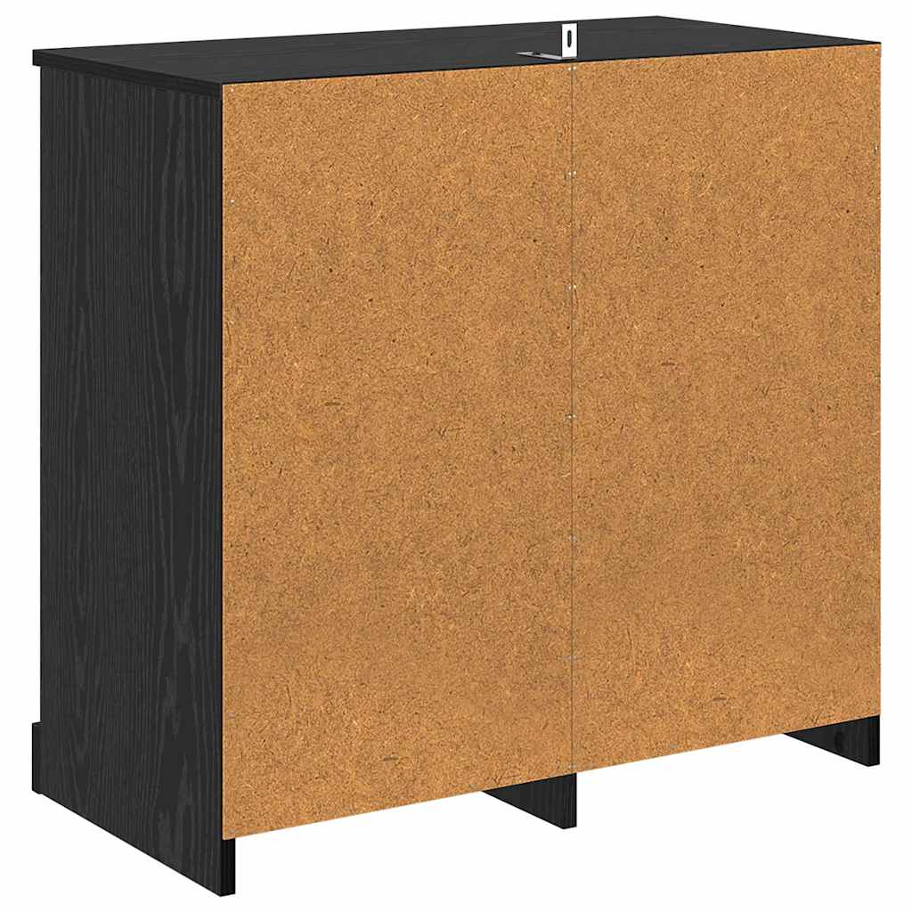 Serviesskap Svart Eik 70 x 35,5 x 67,5 cm Konstruert tre