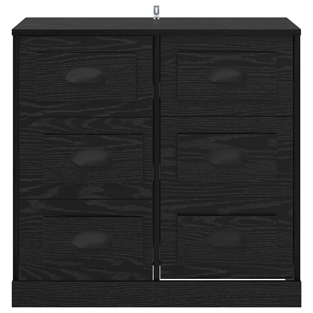 Serviesskap Svart Eik 70 x 35,5 x 67,5 cm Konstruert tre