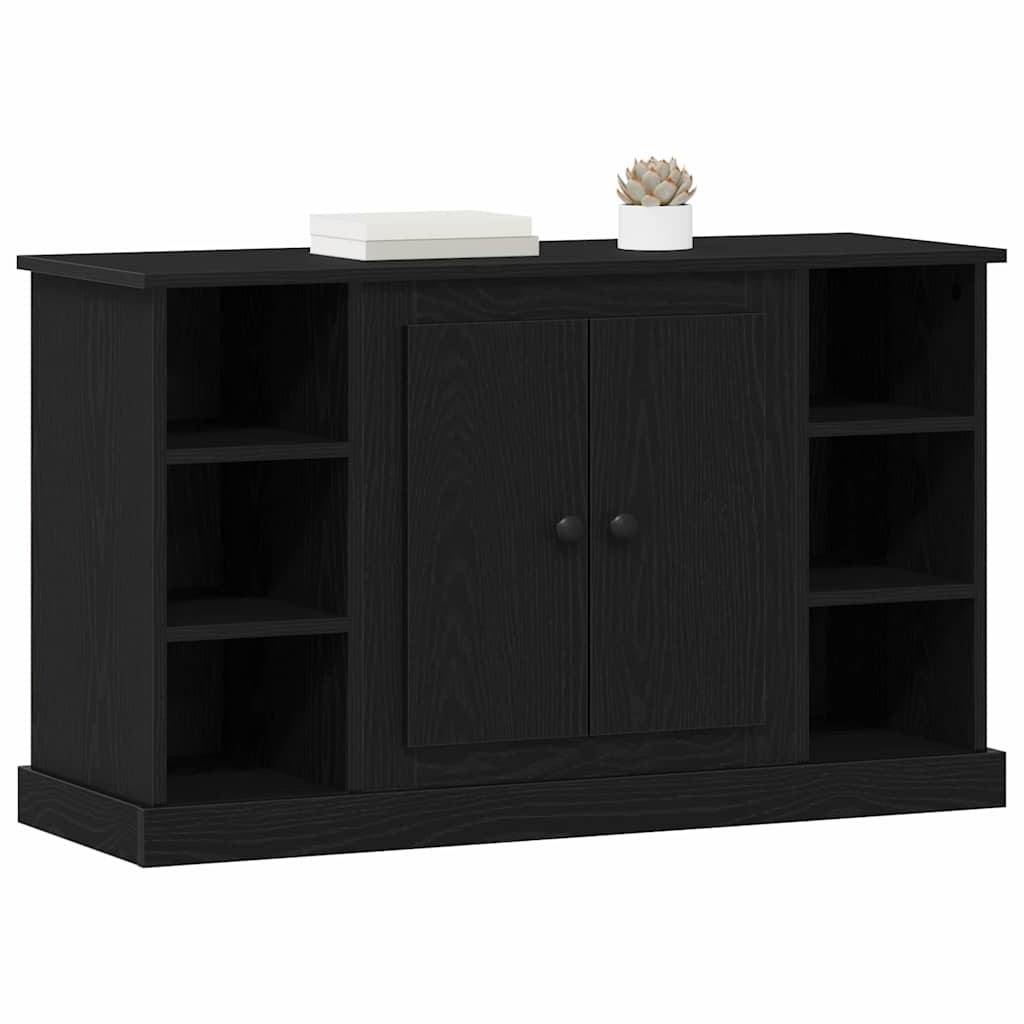 Serviesskap Svart Eik 100 x 35,5 x 60 cm Konstruert tre