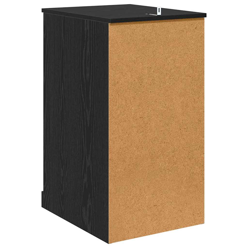 Sideskap Svart Eik 40 x 50 x 75 cm Konstruert tre