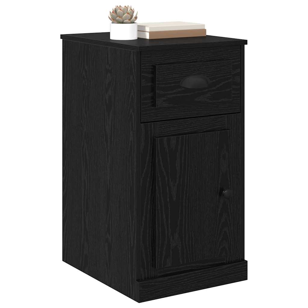 Sideskap Svart Eik 40 x 50 x 75 cm Konstruert tre