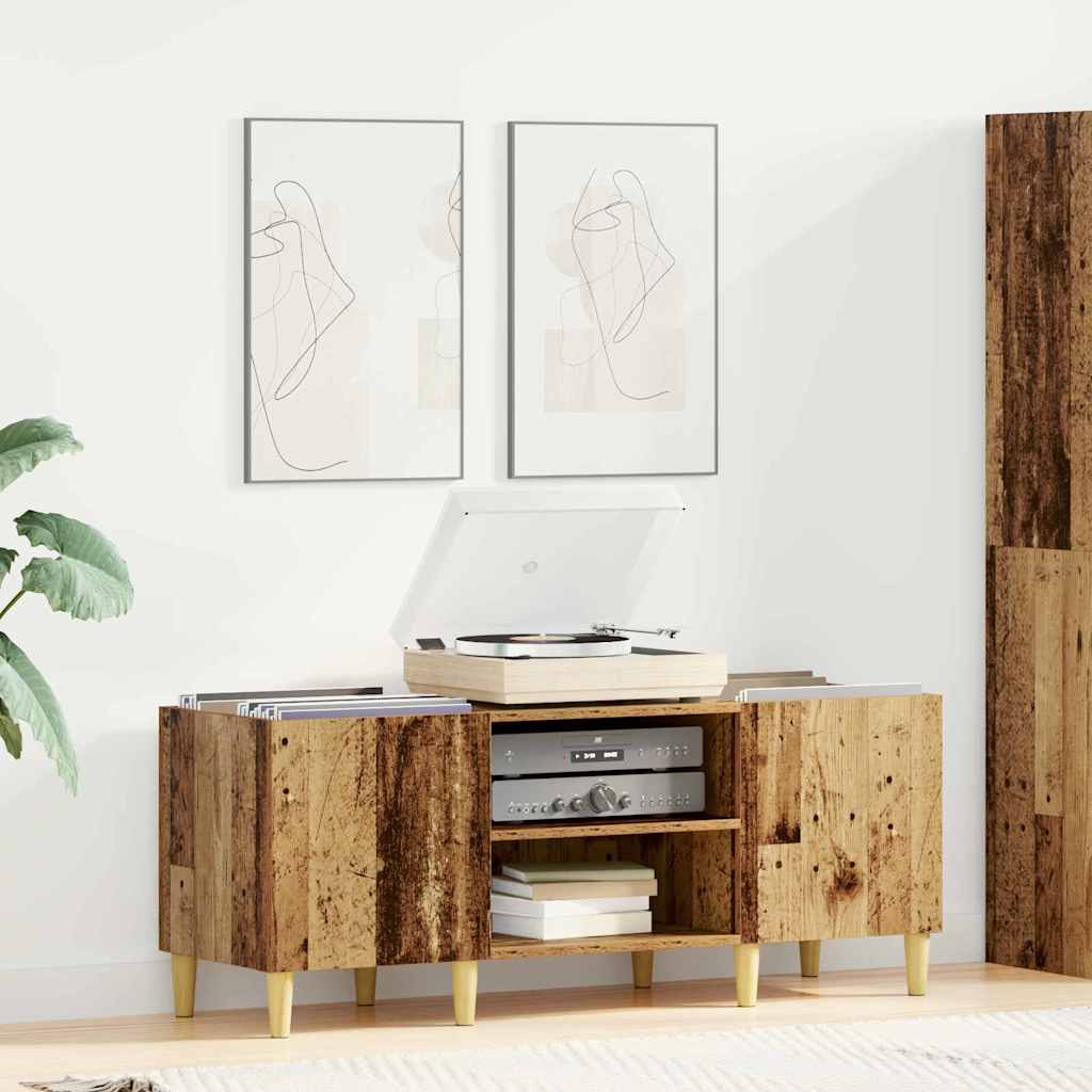 Plateskap Gamle tre 121 x 38 x 48 cm Konstruert tre