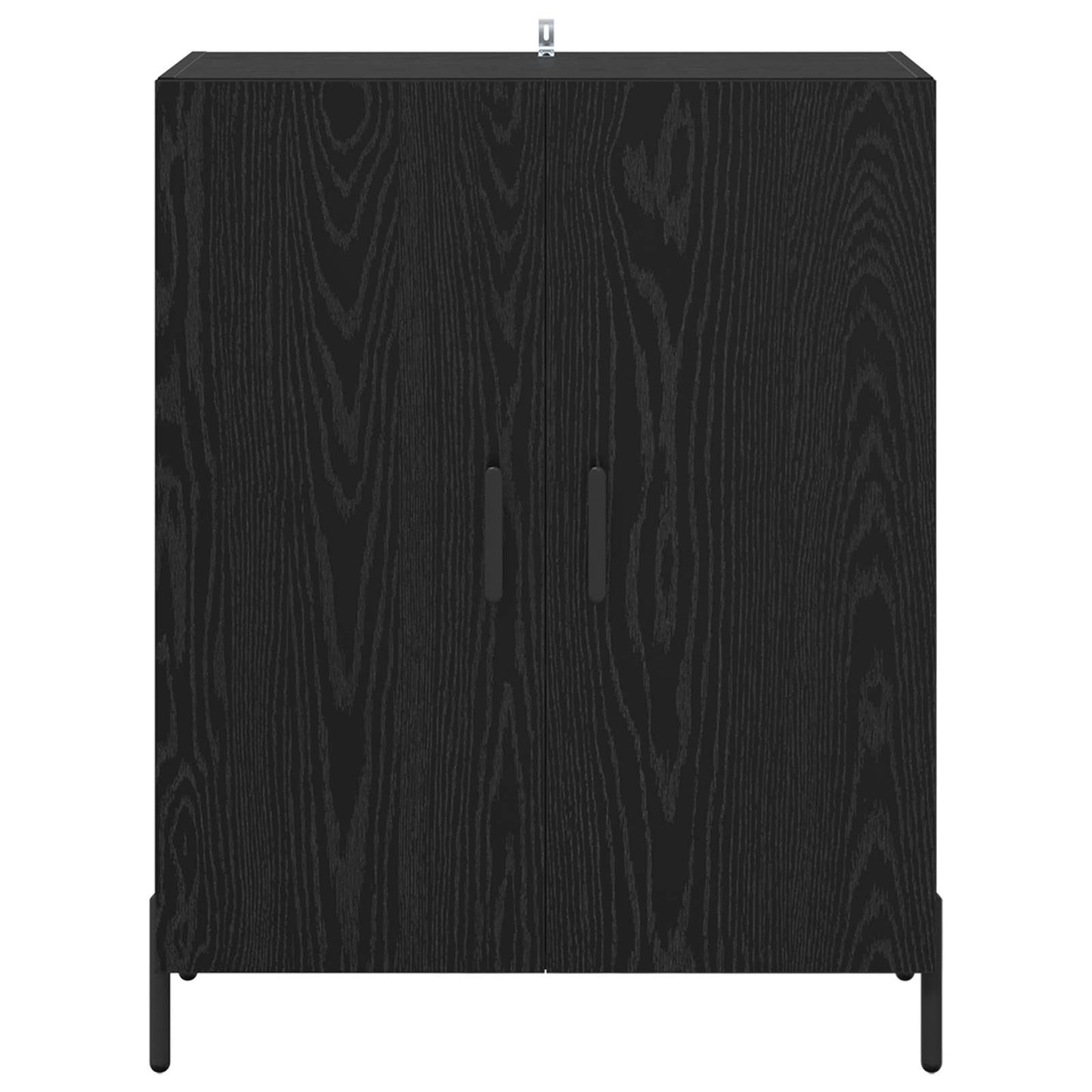 Serviesskap Svart Eik 69,5 x 34 x 90 cm Konstruert tre