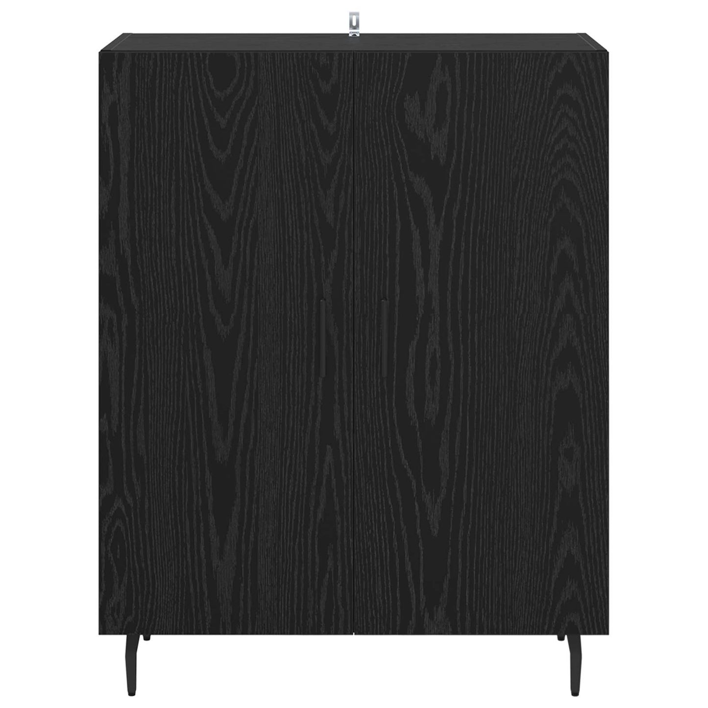 Serviesskap Svart Eik 69,5 x 34 x 90 cm Konstruert tre