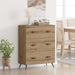 Kommode 3-Skuff Artisan Eik 69,5 x 34 x 90 cm Konstruert tre