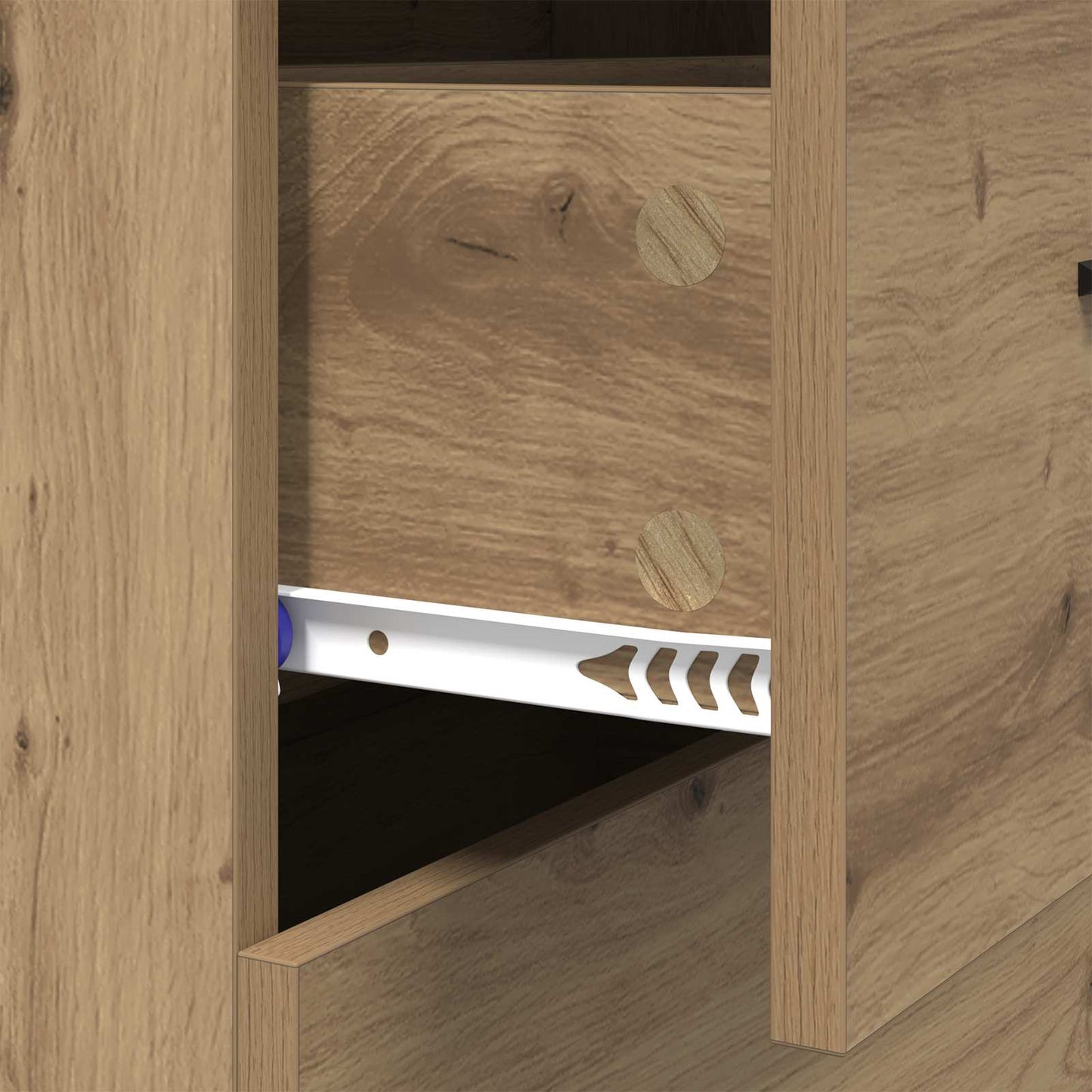 Serviesskap Artisan Eik 69,5 x 34 x 90 cm Ingeniørtre og jern
