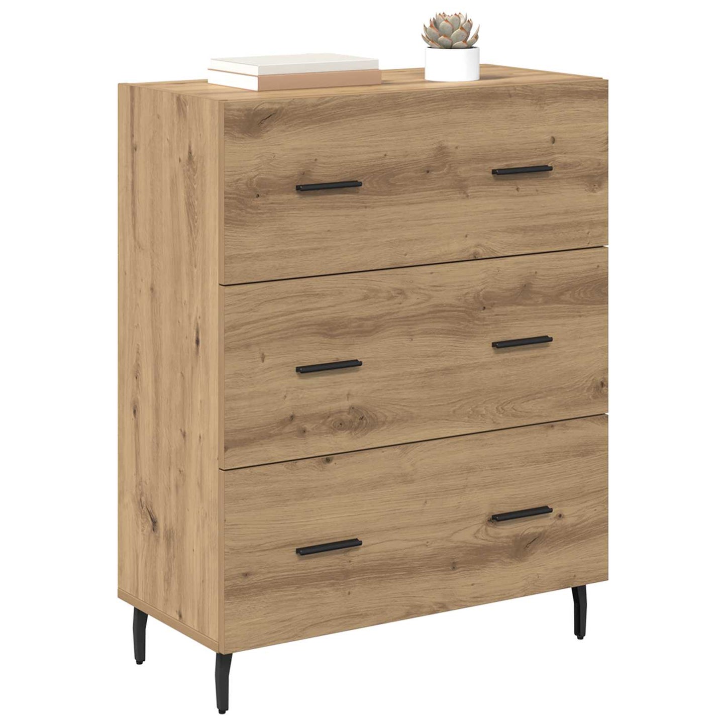 Serviesskap Artisan Eik 69,5 x 34 x 90 cm Ingeniørtre og jern