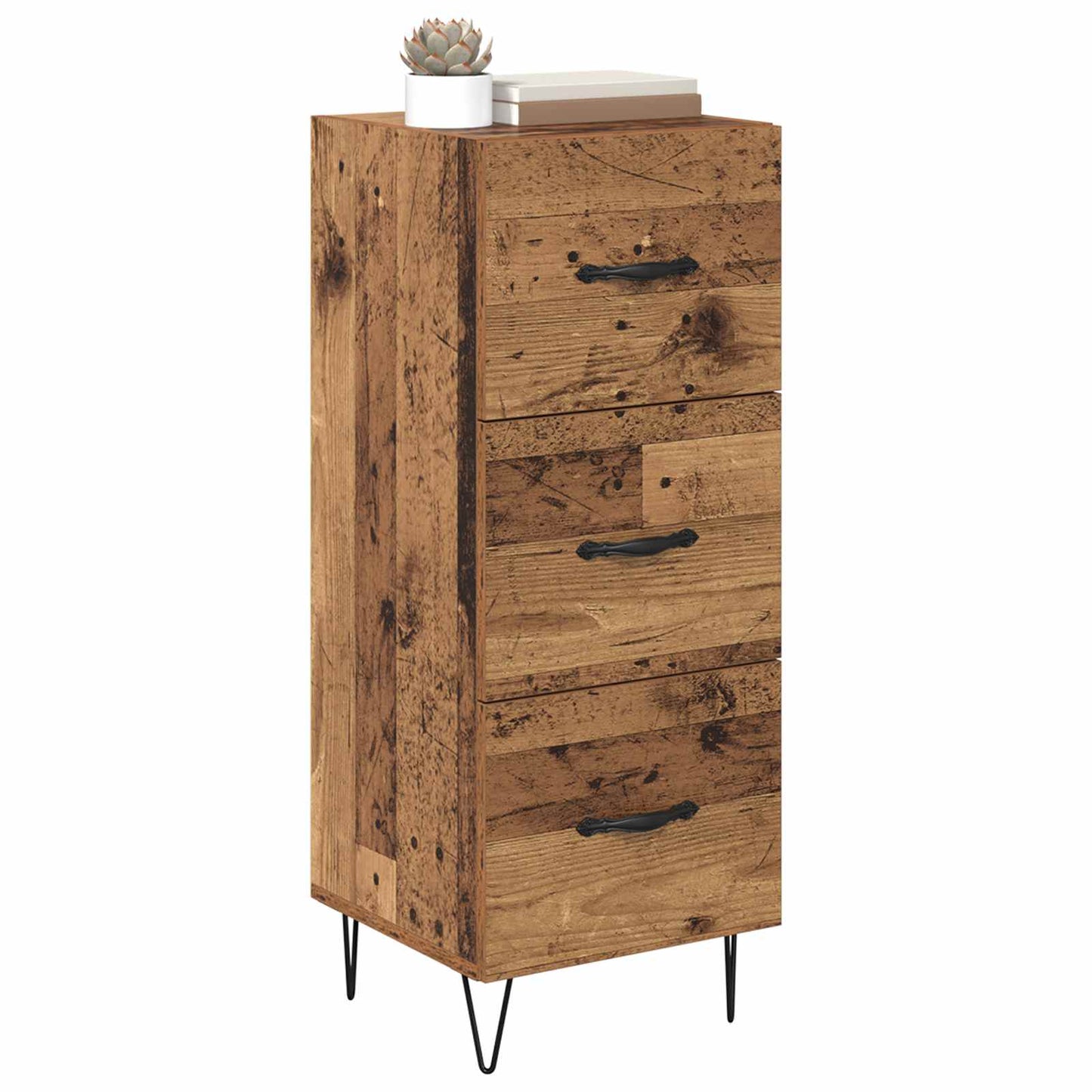 Serviesskap Gammelt tre 34 x 34.5 x 90 cm Konstruert tre