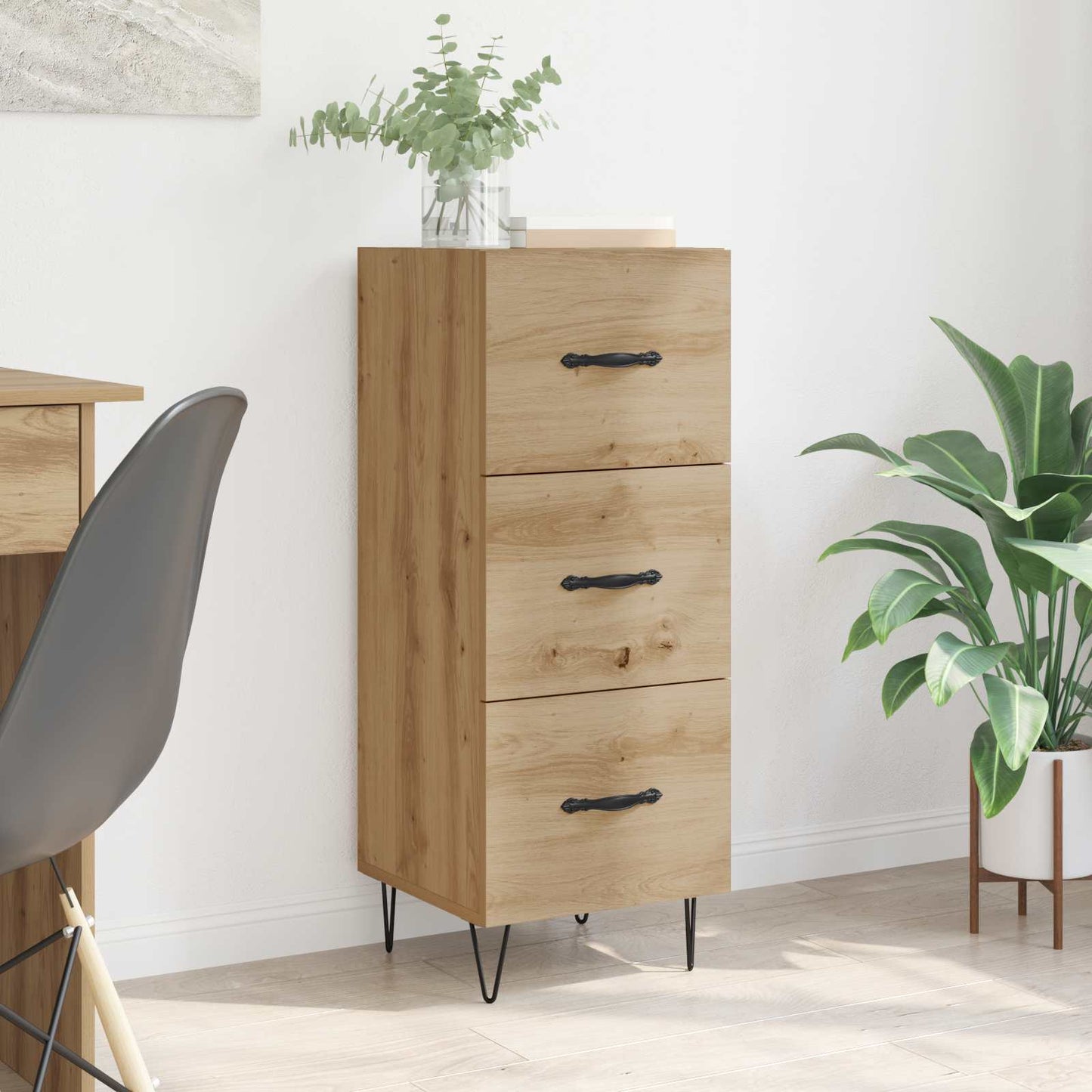 Serviesskap artisan eik 34 x 34.5 x 90 cm Konstruert tre