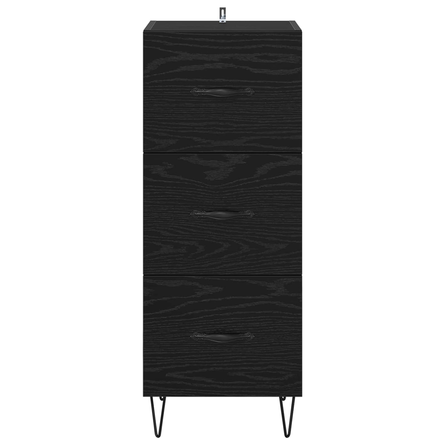 Serviesskap Svart eik 34 x 34.5 x 90 cm Konstruert tre