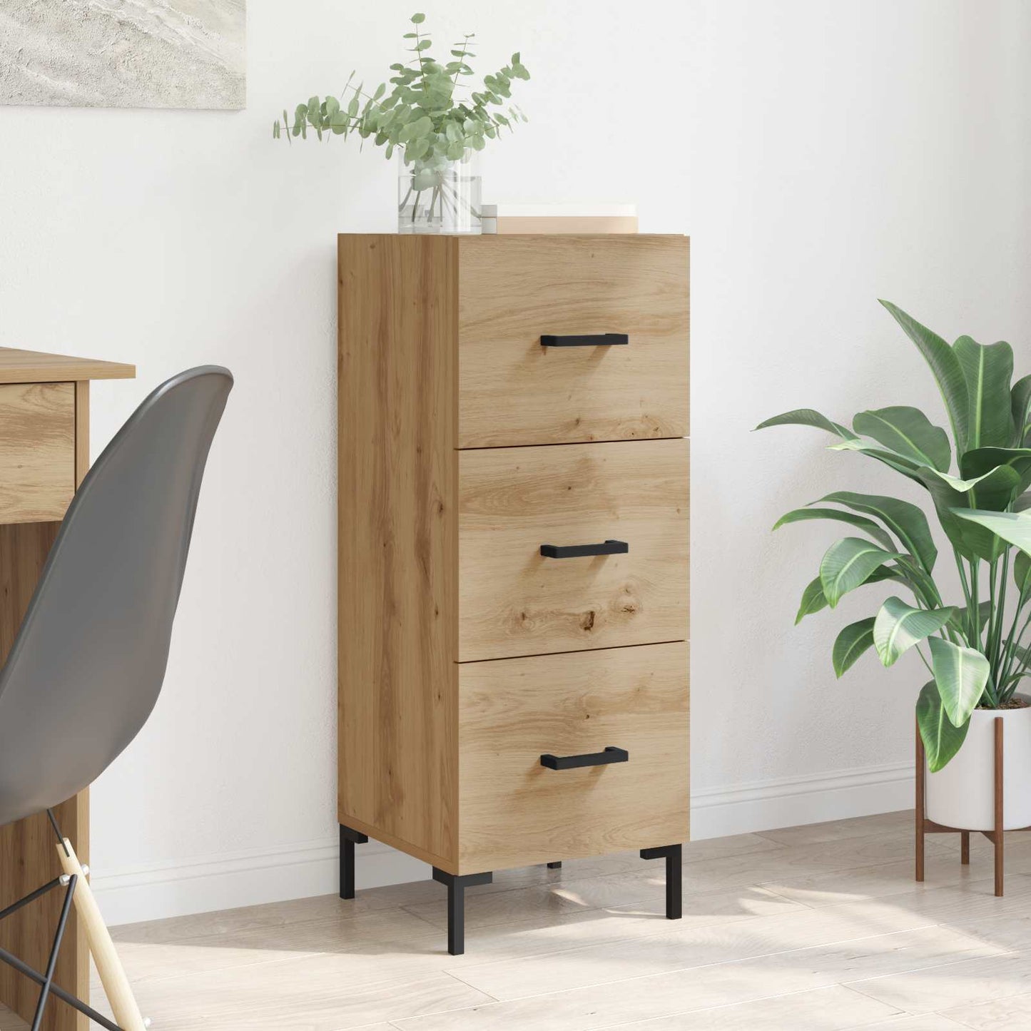 Serviesskap Artisan Eik 34,5 x 34 x 90 cm Konstruert tre