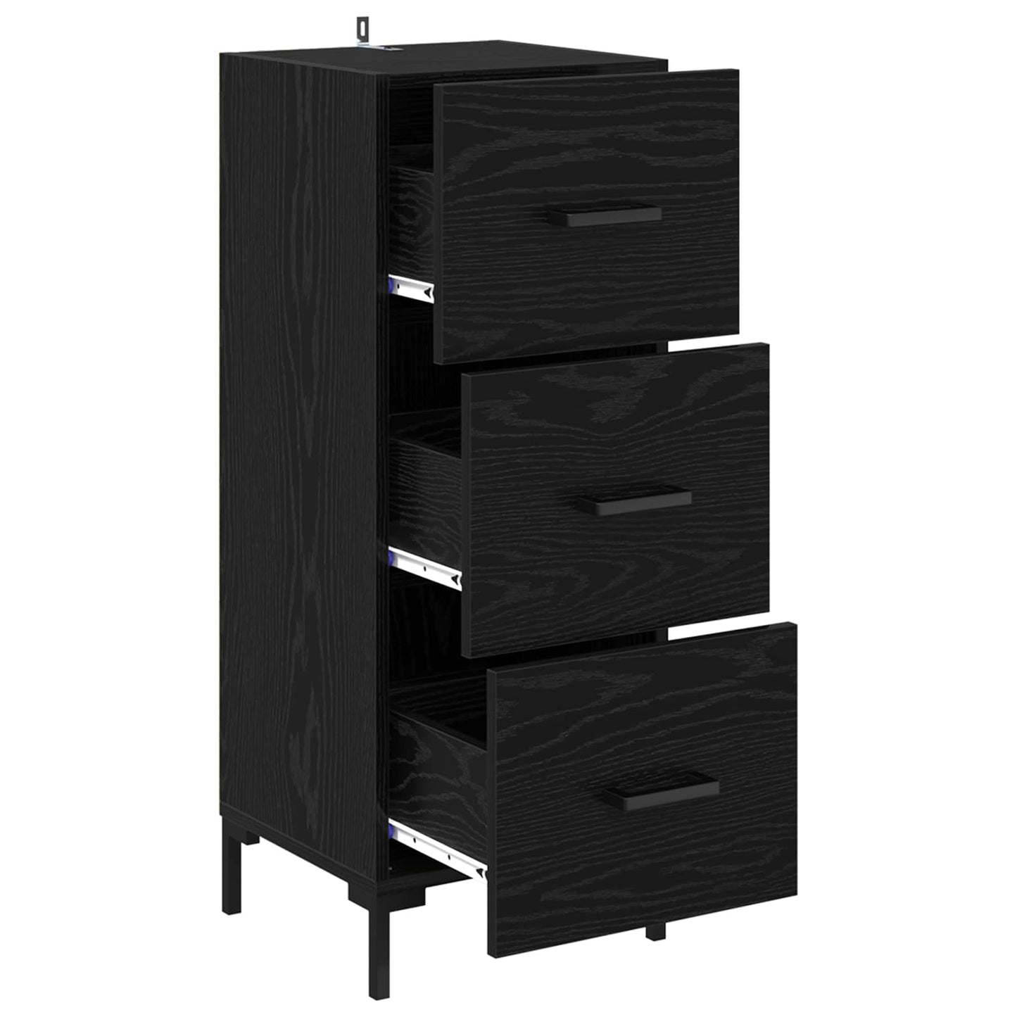 Serviesskap Svart Eik 34,5 x 34 x 90 cm Konstruert tre