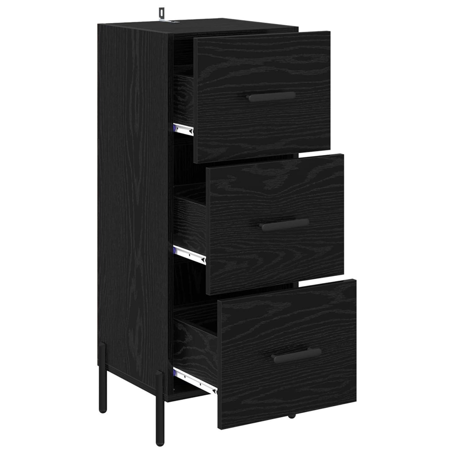 Serviesskap Svart eik 34 x 34,5 x 90 cm Konstruert tre