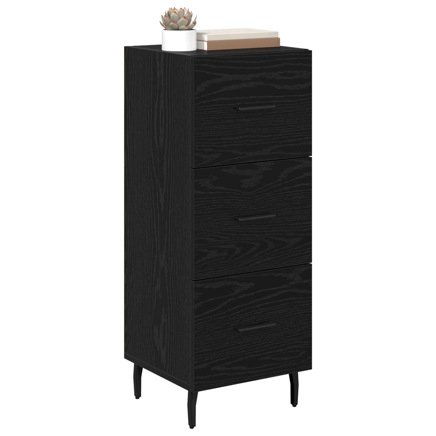 Serviesskap Svart eik 34 x 34,5 x 90 cm Konstruert tre