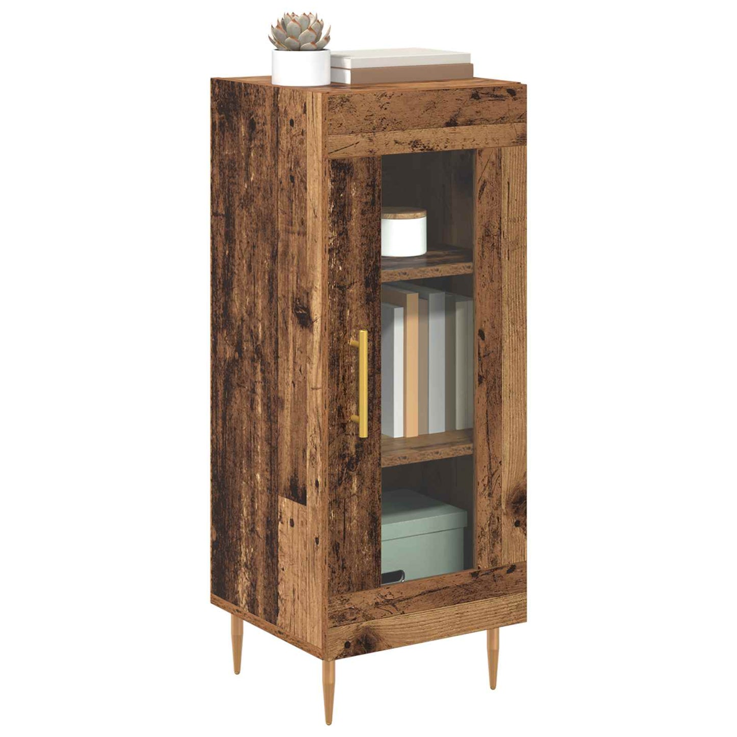 Serviesskap Gammelt tre 34 x 34,5 x 90 cm Konstruert tre