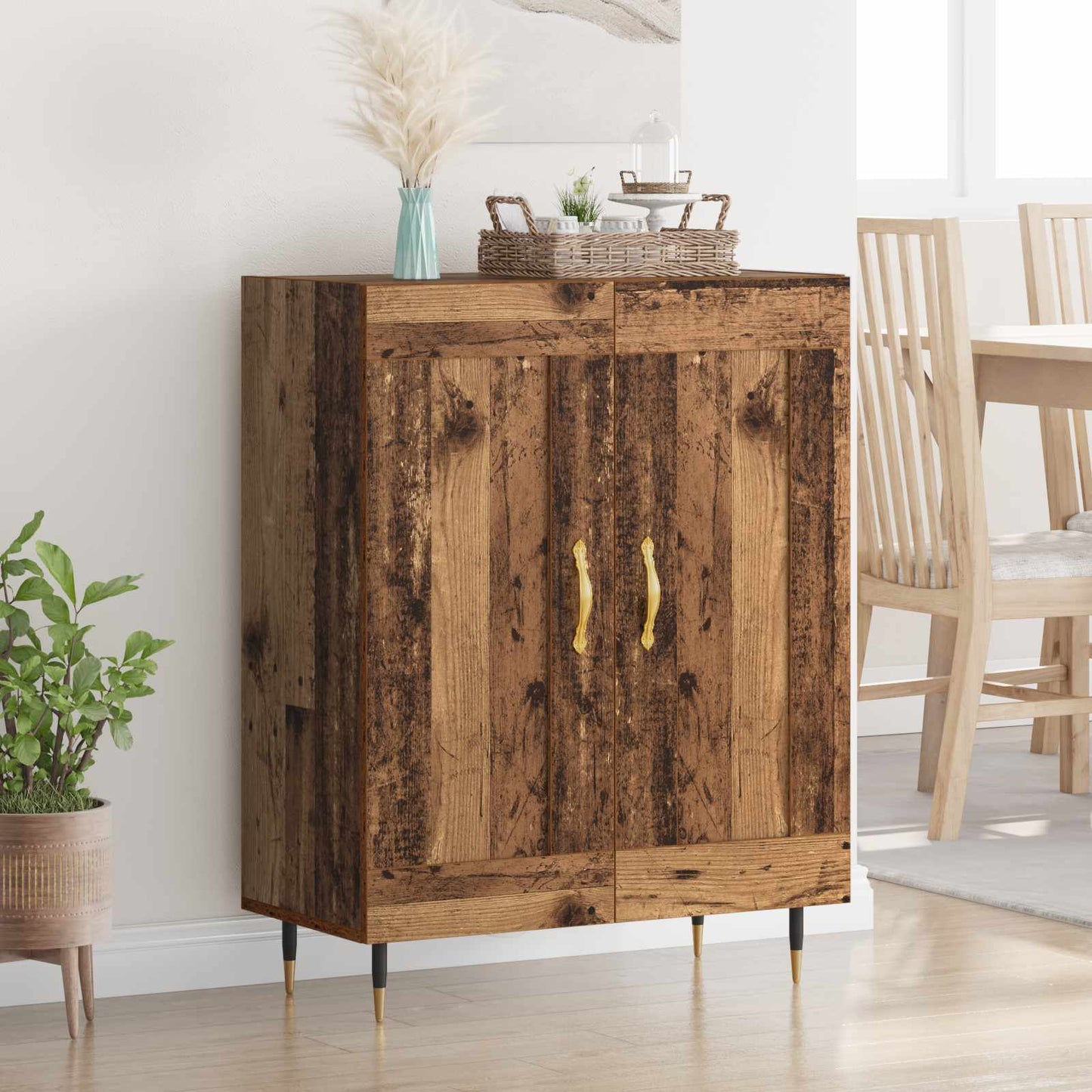 Serviesskap Gammelt tre 69,5 x 34 x 90 cm Konstruert tre