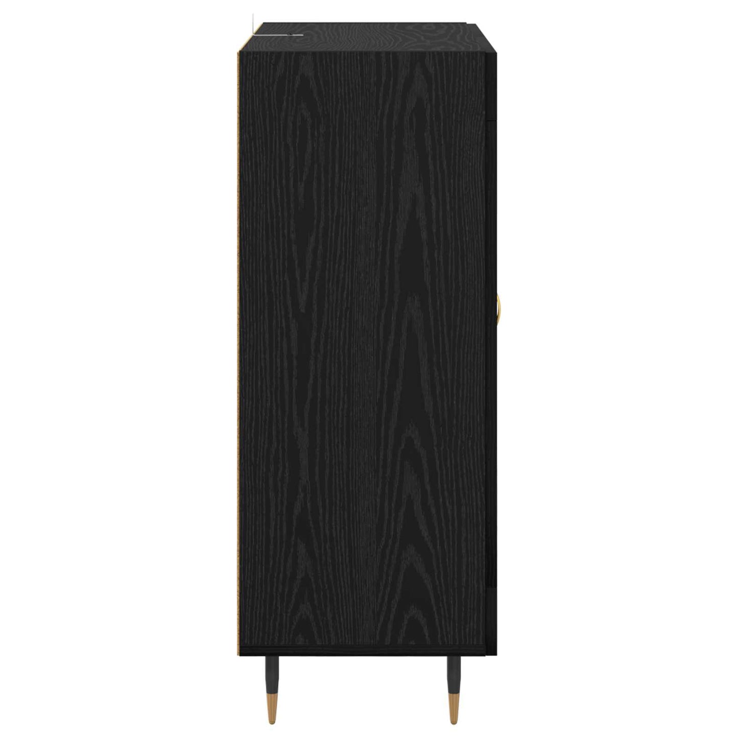 Serviesskap Svart Eik 69,5 x 34 x 90 cm Konstruert tre