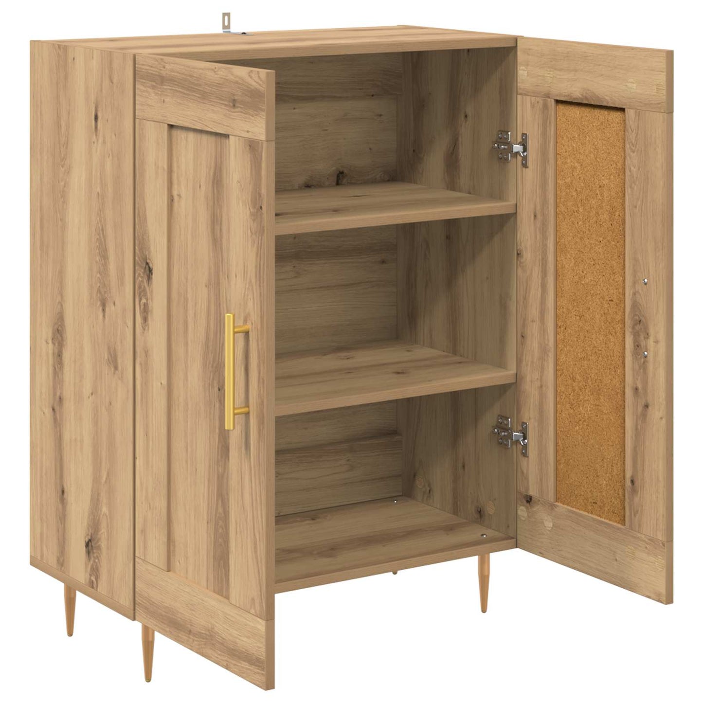 Serviesskap Artisan Eik 69,5 x 34 x 90 cm Ingeniørtre og jern