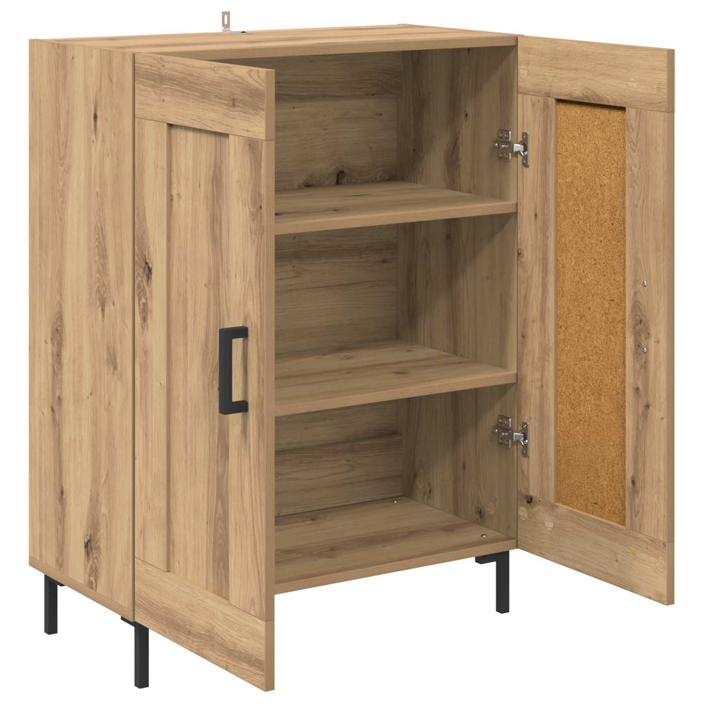 Serviesskap Artisan Eik 69,5 x 34 x 90 cm Ingeniørtre og jern
