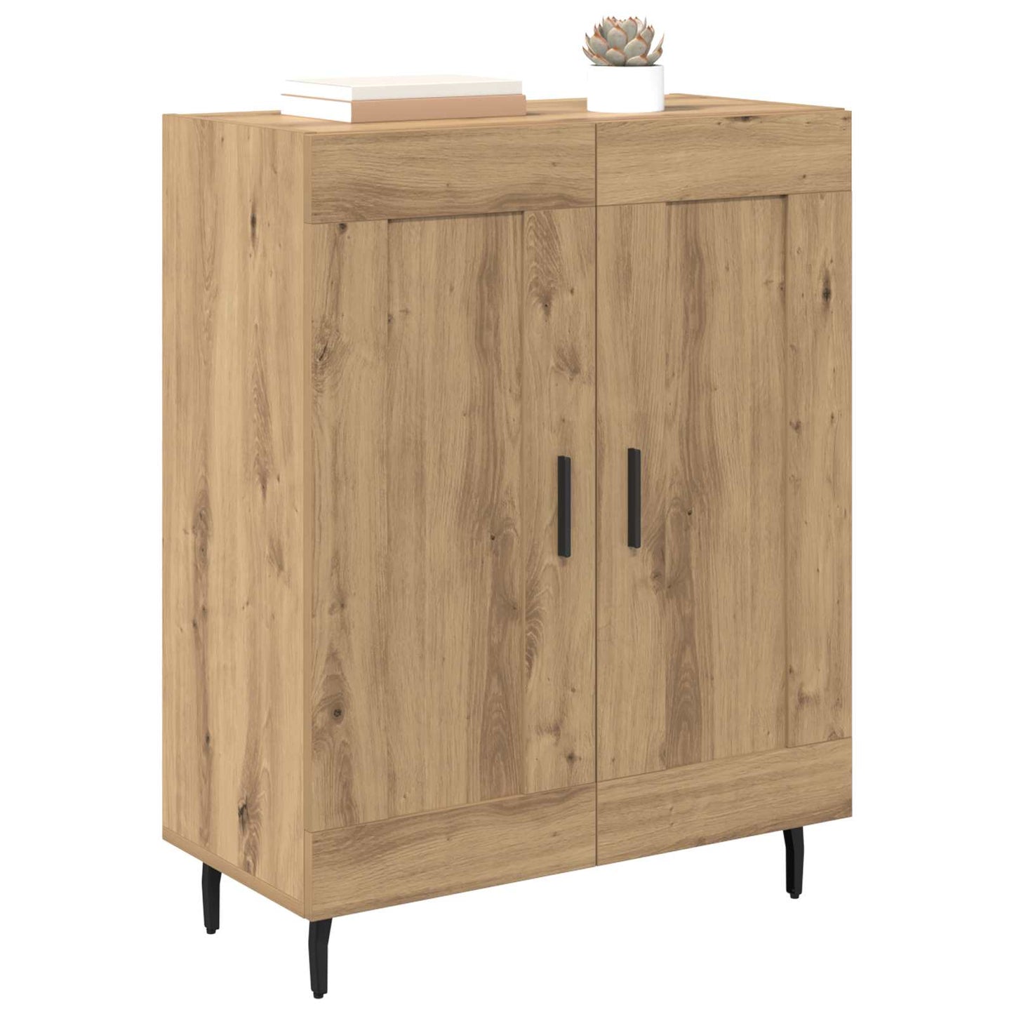 Serviesskap Artisan Eik 69,5 x 34 x 90 cm Ingeniørtre og jern