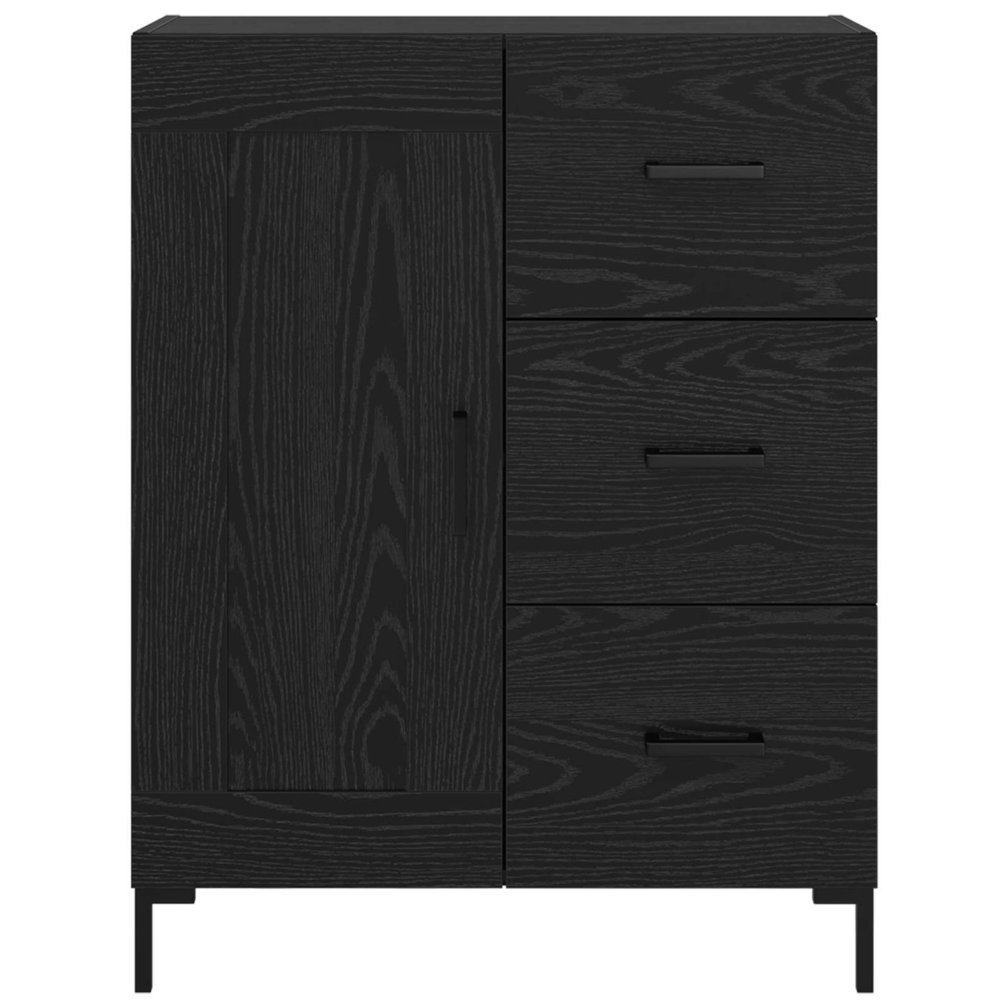 Serviesskap Svart eik 69.5 x 34 x 90 cm Konstruert tre