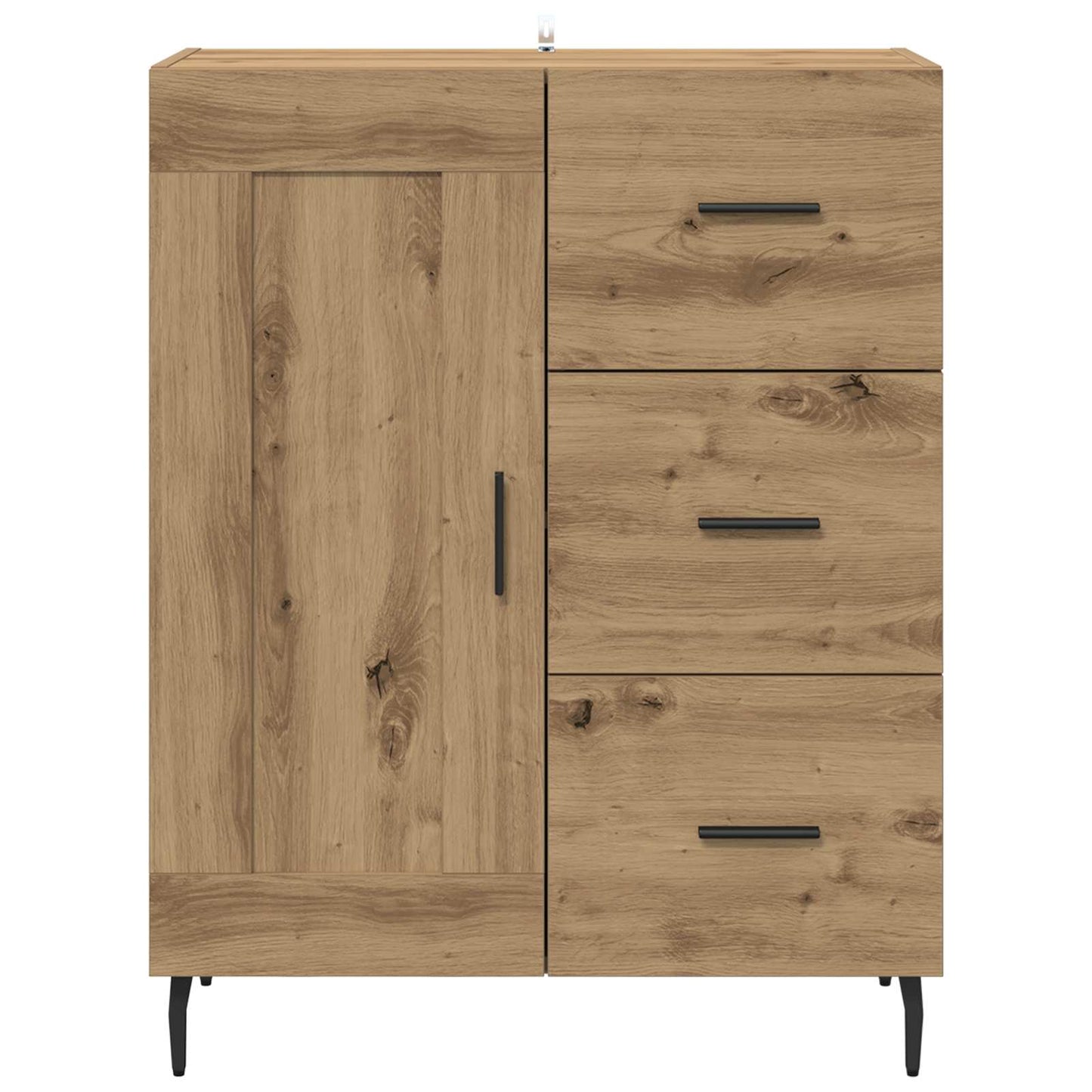 Serviesskap Artisan Eik 69,5 x 34 x 90 cm Ingeniørtre og jern