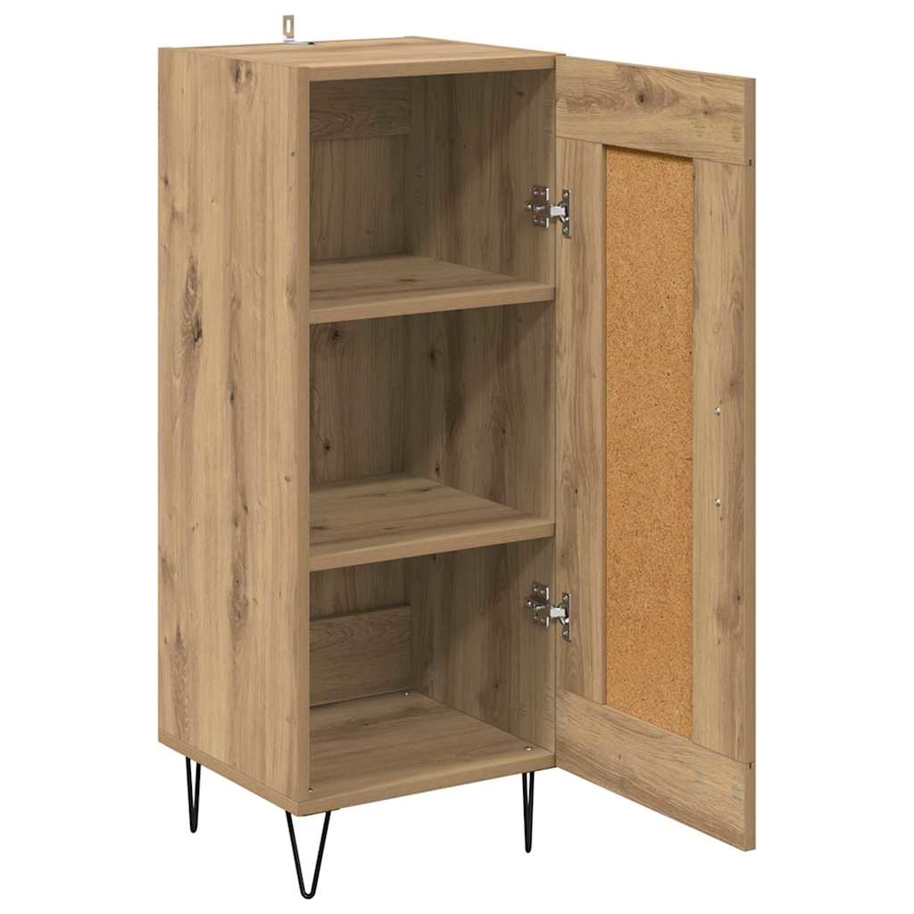 Serviesskap Artisan Eik 34,5 x 34 x 90 cm Ingeniørtre og jern
