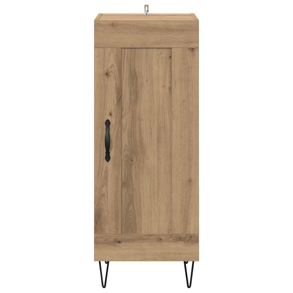 Serviesskap Artisan Eik 34,5 x 34 x 90 cm Ingeniørtre og jern