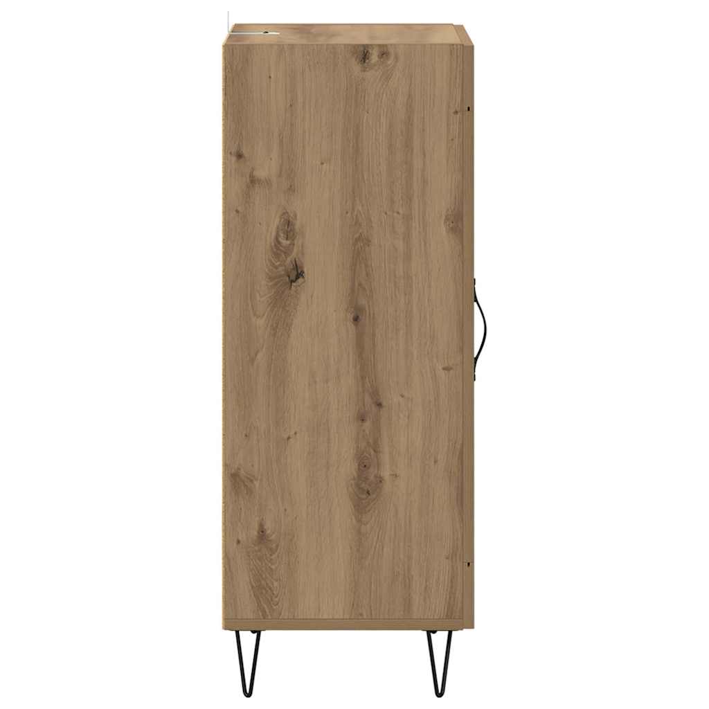 Serviesskap Artisan Eik 34,5 x 34 x 90 cm Ingeniørtre og jern