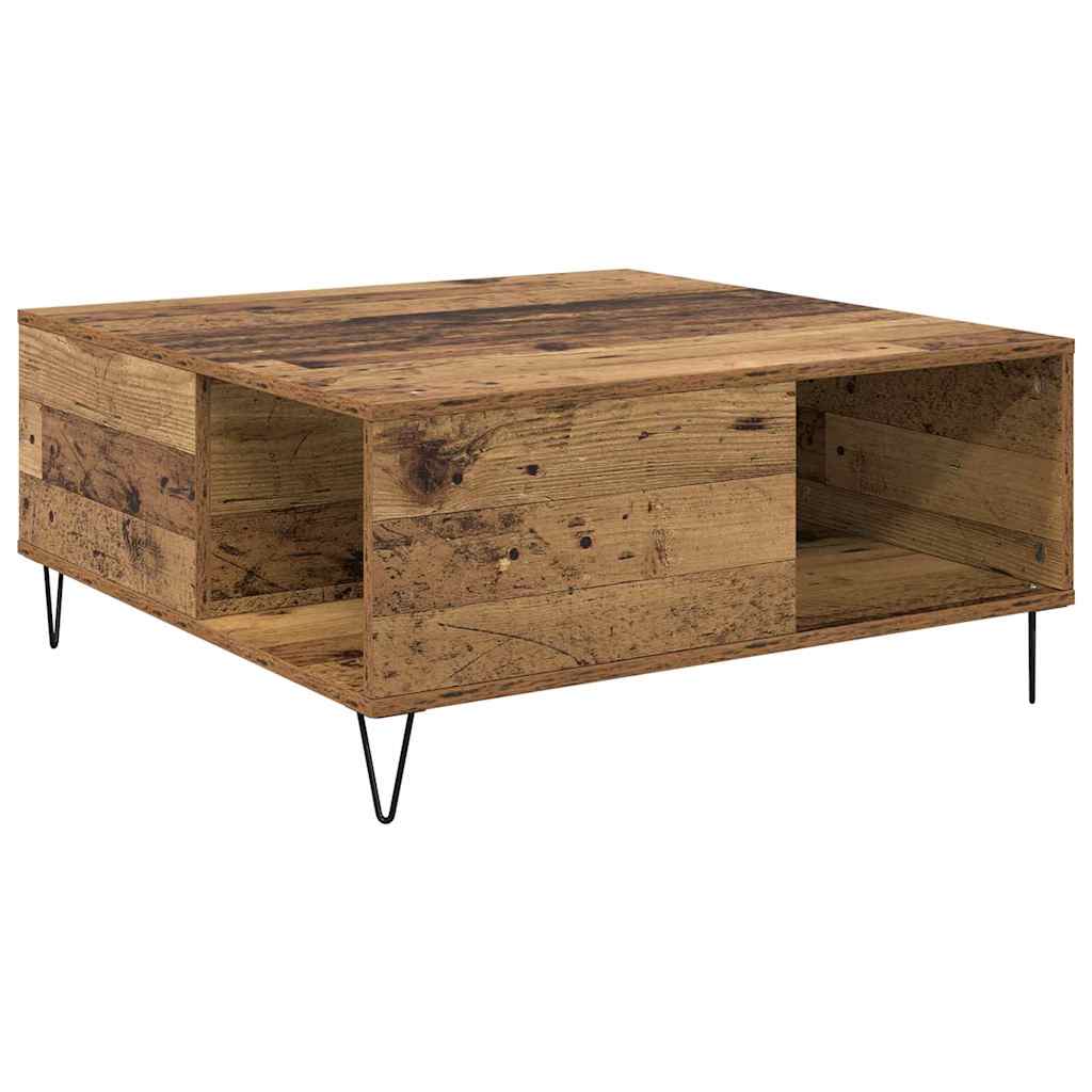 Kaffebord Gamle tre 80 x 80 x 36,5 cm Konstruert tre