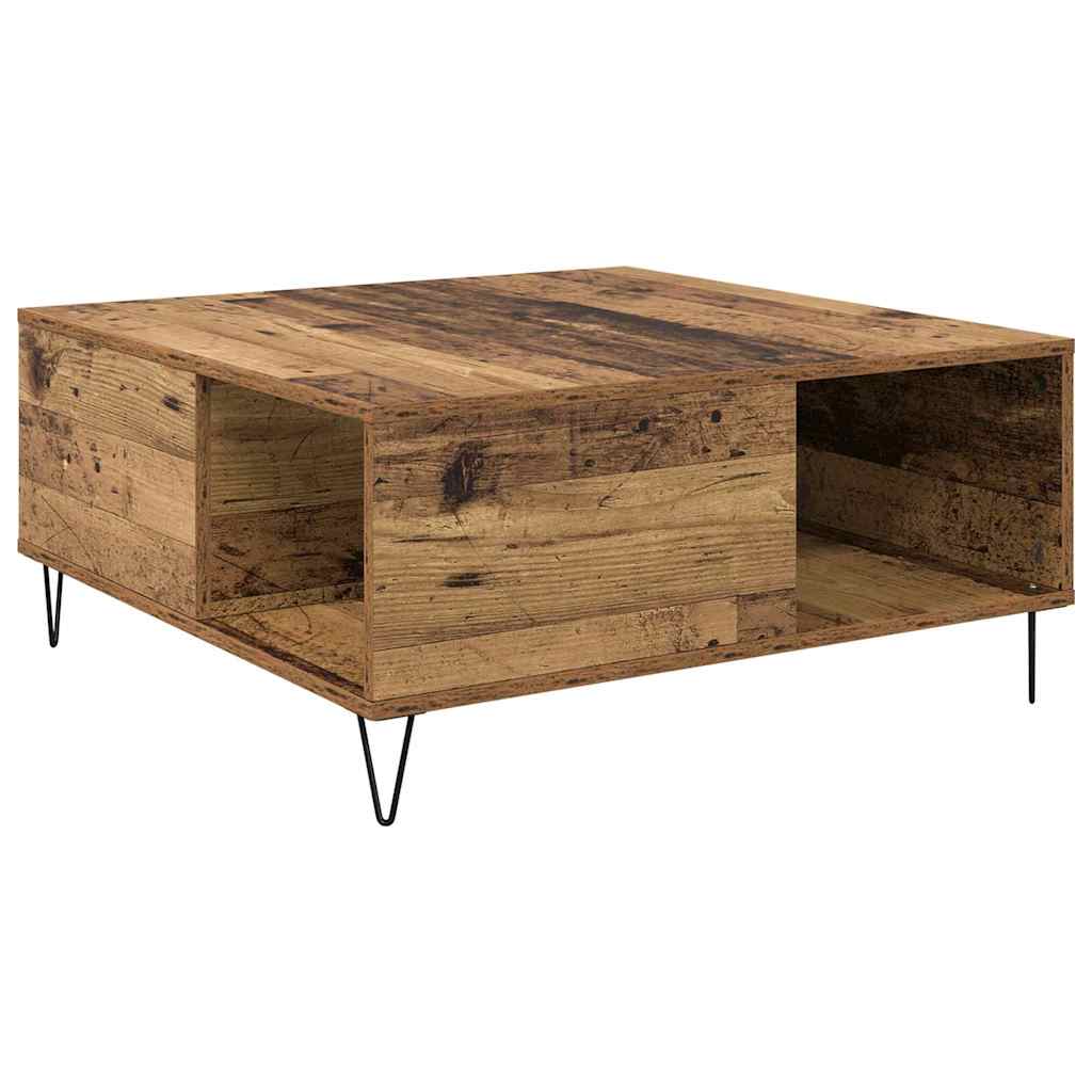 Kaffebord Gamle tre 80 x 80 x 36,5 cm Konstruert tre