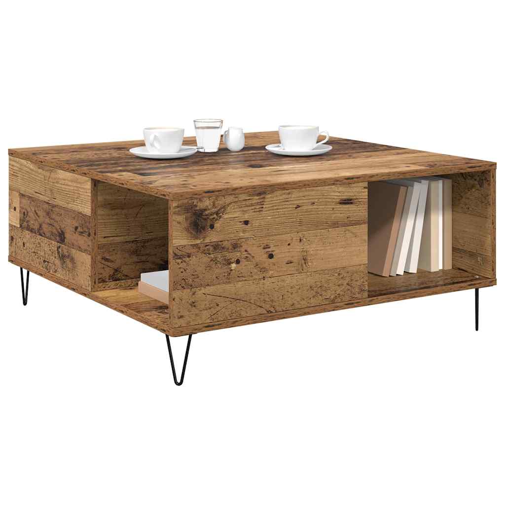Kaffebord Gamle tre 80 x 80 x 36,5 cm Konstruert tre