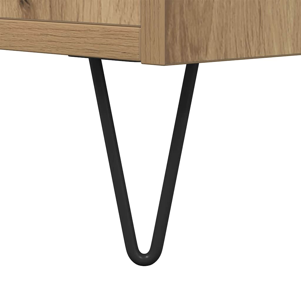 Kaffebord Artisan Eik 80 x 80 x 36,5 cm Konstruert tre