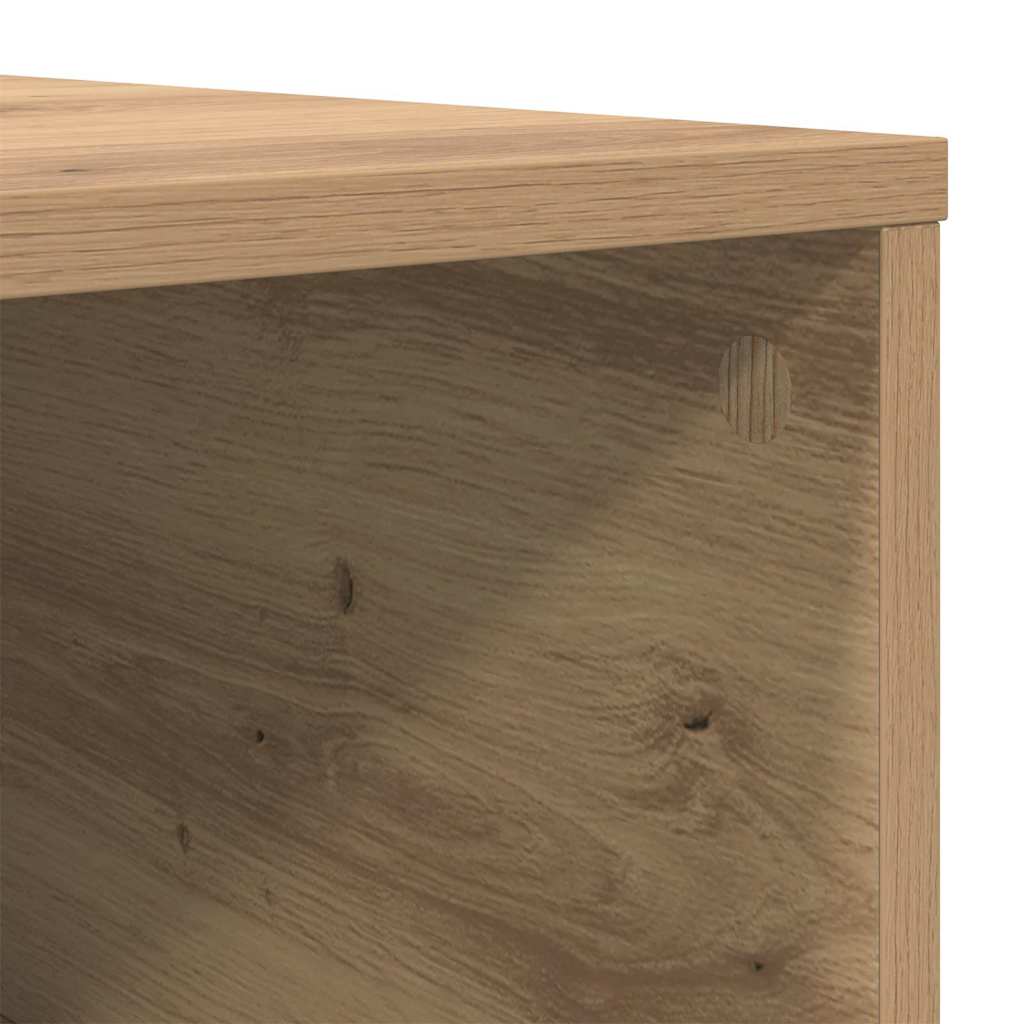 Kaffebord Artisan Eik 80 x 80 x 36,5 cm Konstruert tre vidaXL