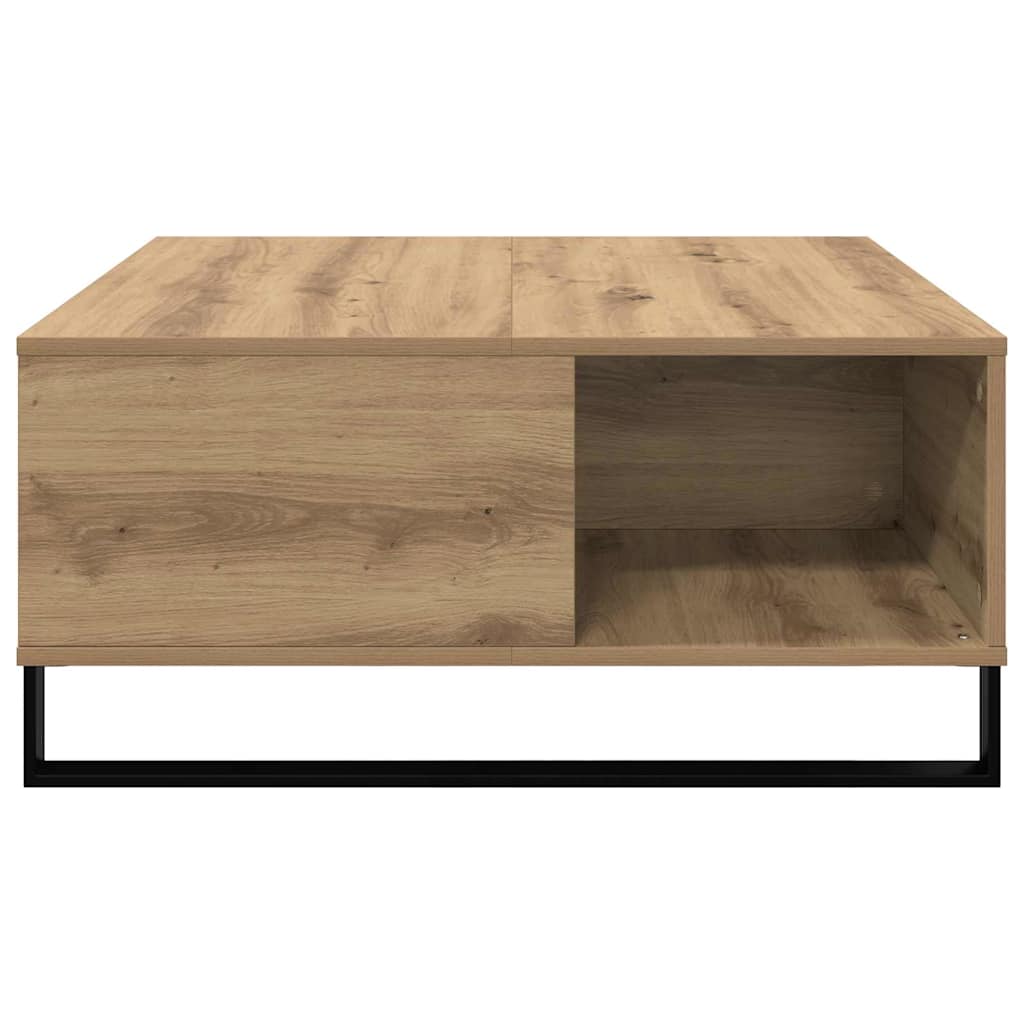 Kaffebord Artisan Eik 80 x 80 x 36,5 cm Konstruert tre vidaXL