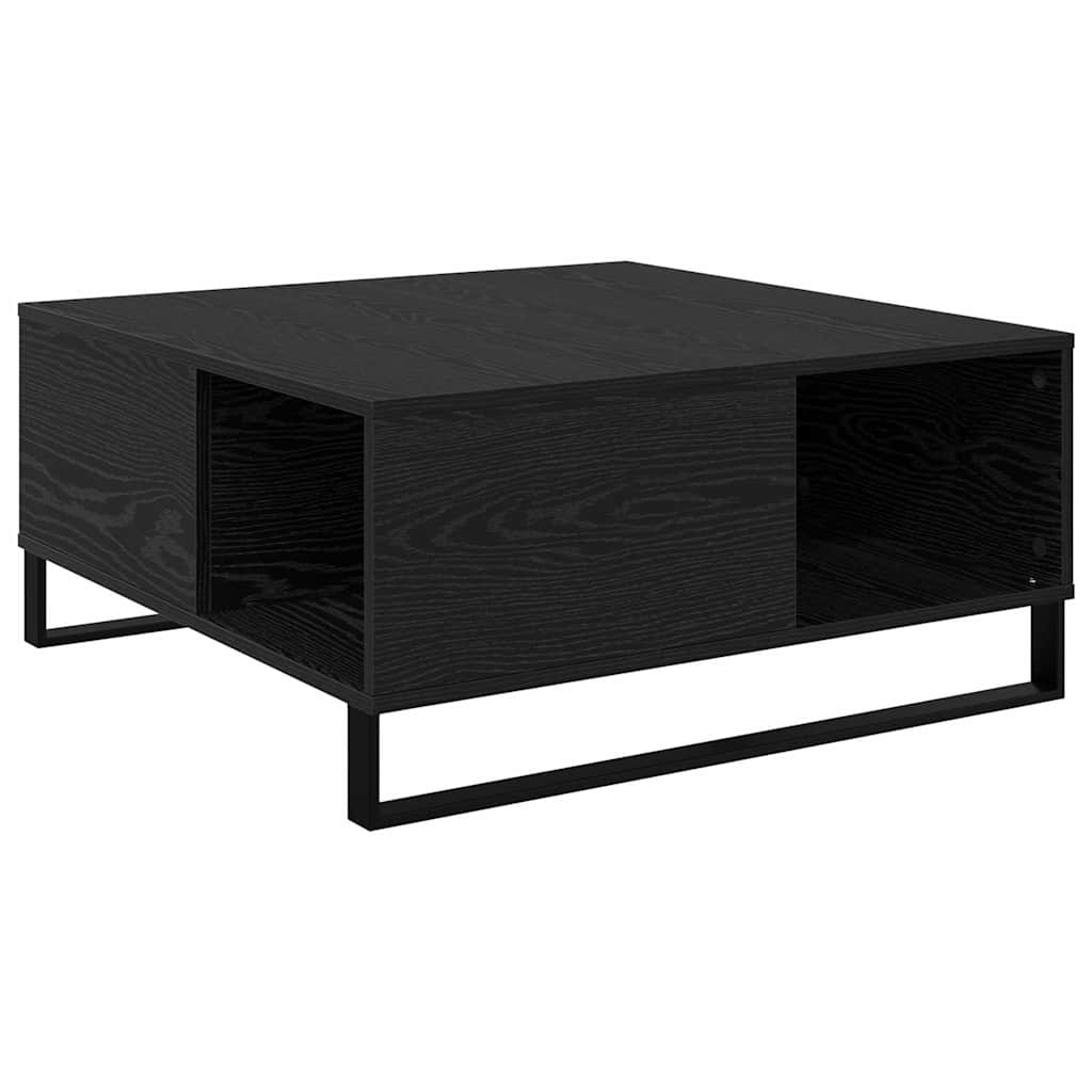 Kaffebord Svart Eik 80 x 80 x 36,5 cm Konstruert tre