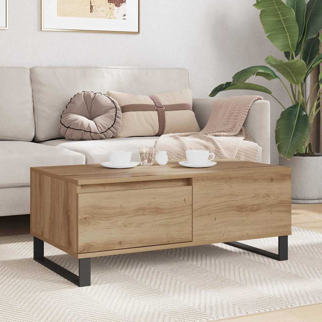 Kaffebord Artisan Eik 90 x 50 x 36,5 cm Konstruert tre