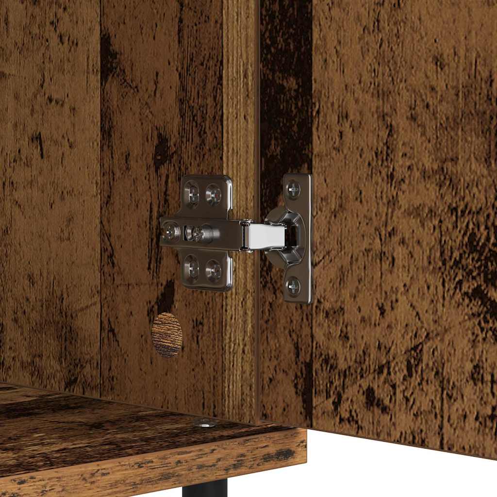 Serviesskap 2 pcs Gamle tre 40 x 35 x 70 cm Ingeniørtre og jern