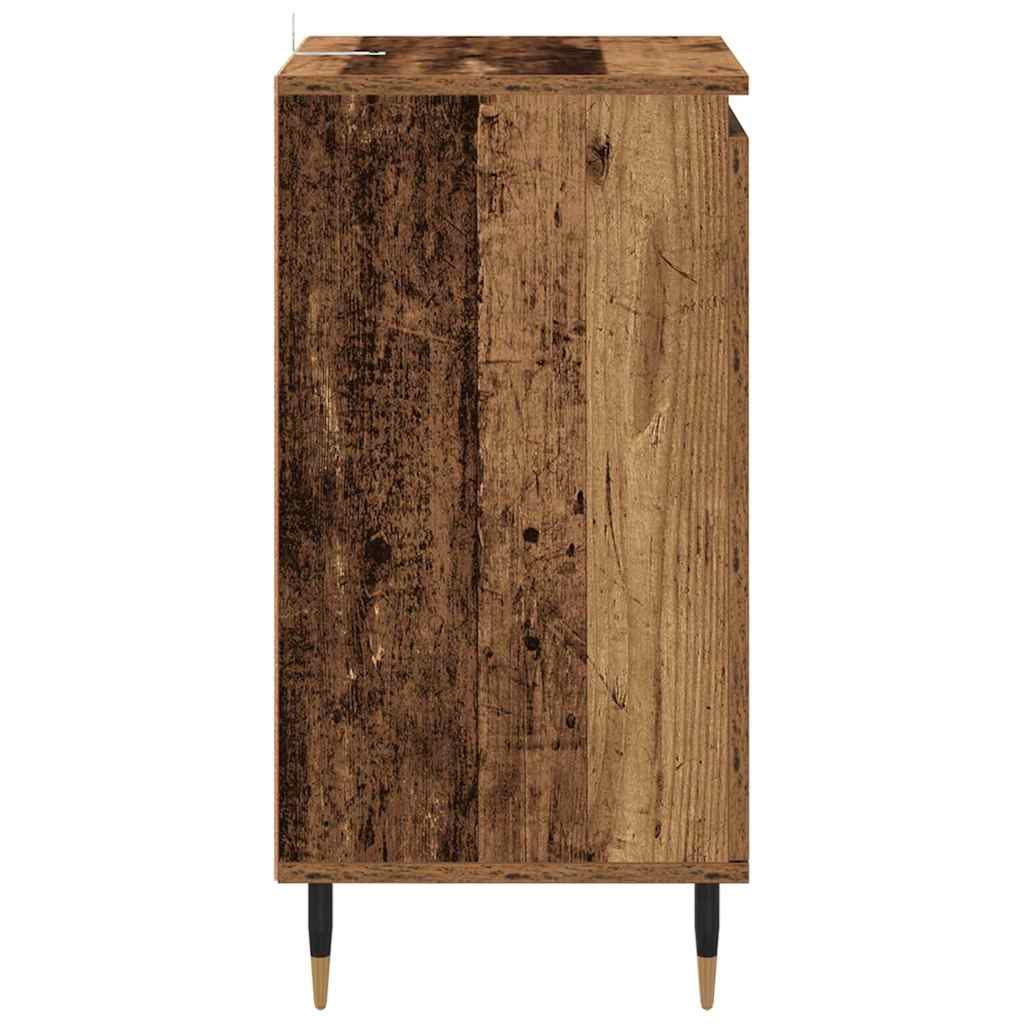 Serviesskap 2 pcs Gamle tre 40 x 35 x 70 cm Ingeniørtre og jern
