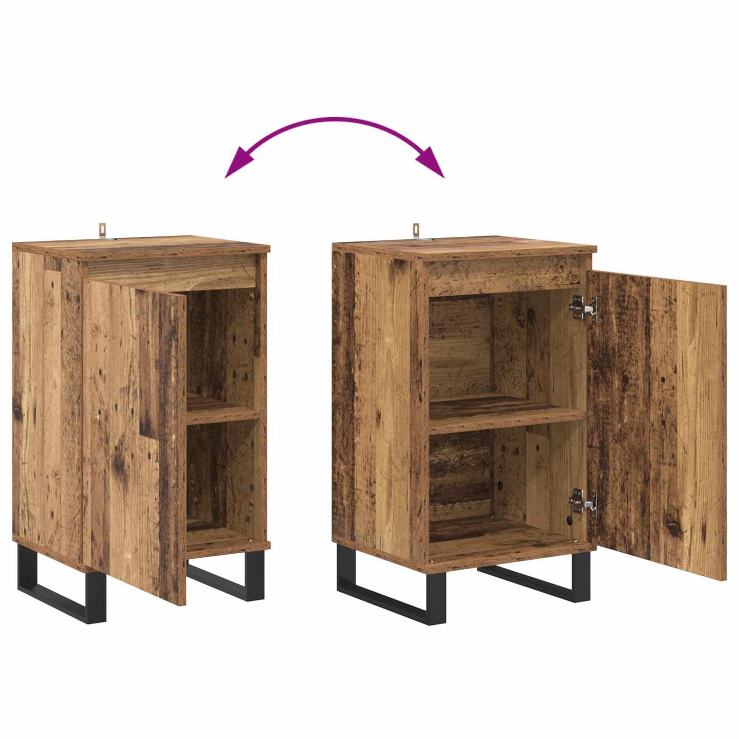 Serviesskap Gammelt tre 40 x 35 x 70 cm Konstruert tre
