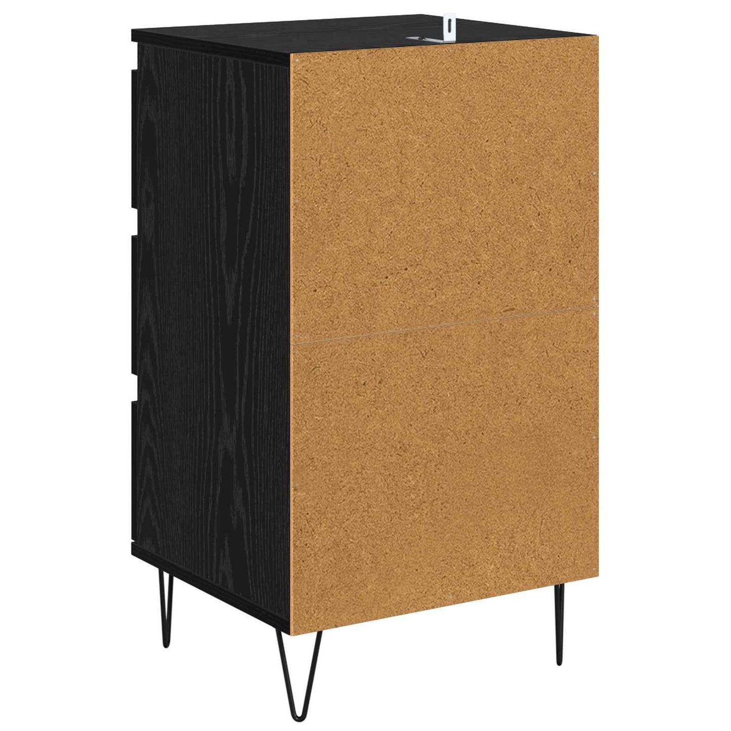 Serviesskap Svart Eik 40 x 35 x 70 cm Ingeniørtre og jern