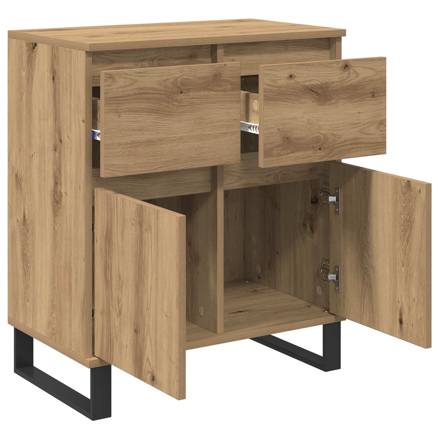 Serviesskap Artisan Eik 60 x 35 x 70 cm Ingeniørtre og jern