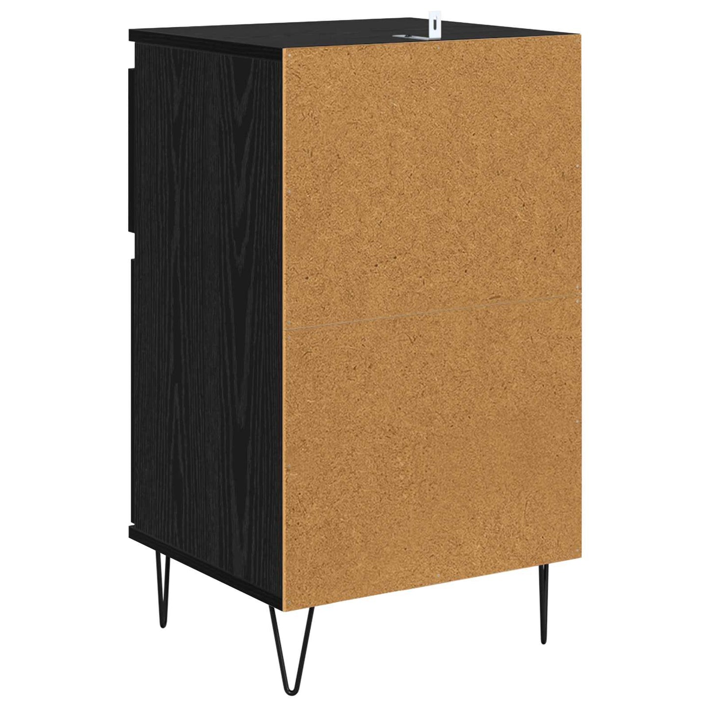 Serviesskap med skuff Svart eik 35 x 40 x 70 cm Konstruert tre